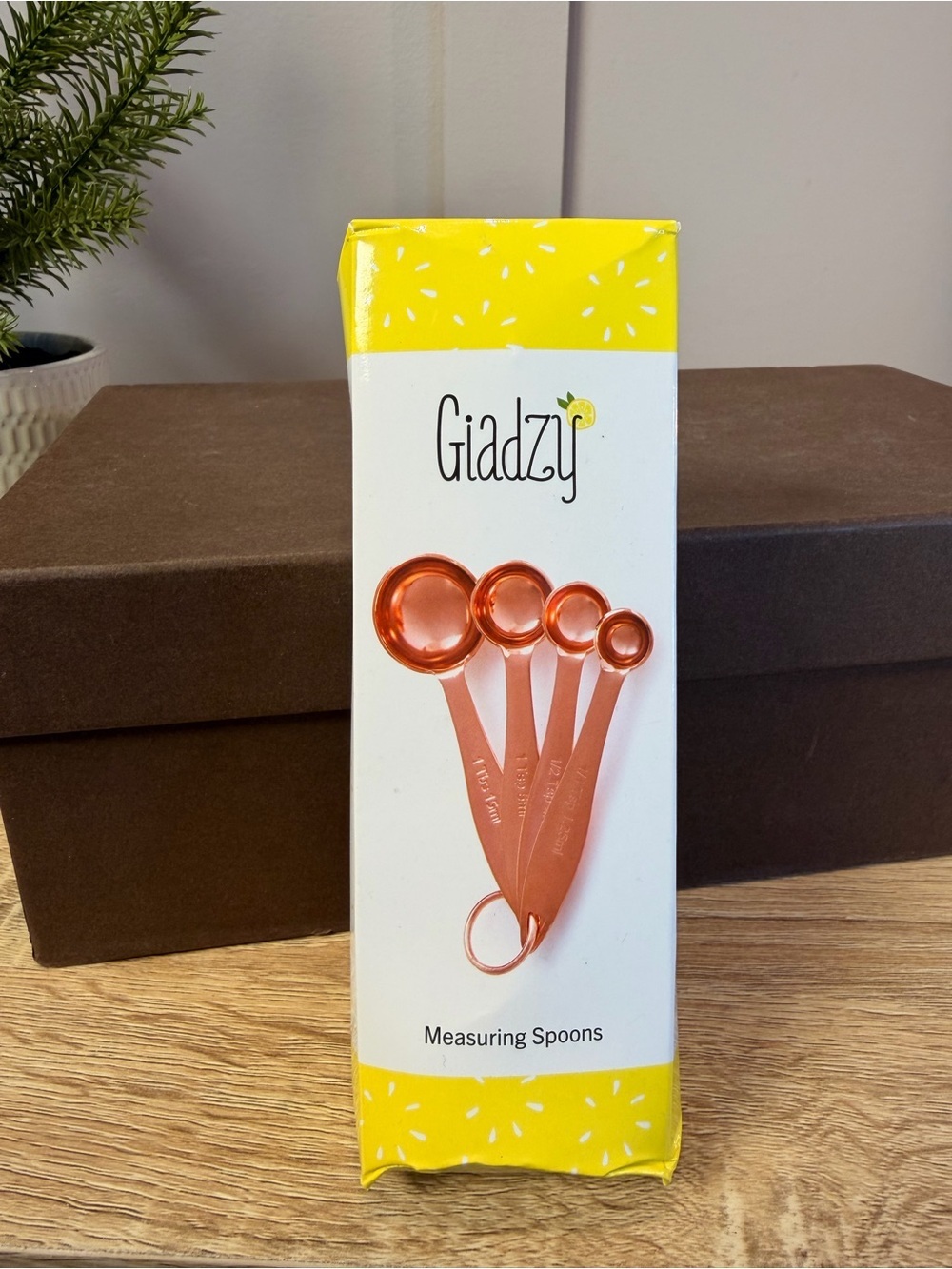New Giadzy Copper Plated Measuring Spoons - Yellow & Rose Gold